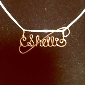 Custom name necklaces on 18 inch chain.